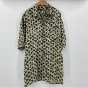 Excetera men’s short sleeved silk button up shirt